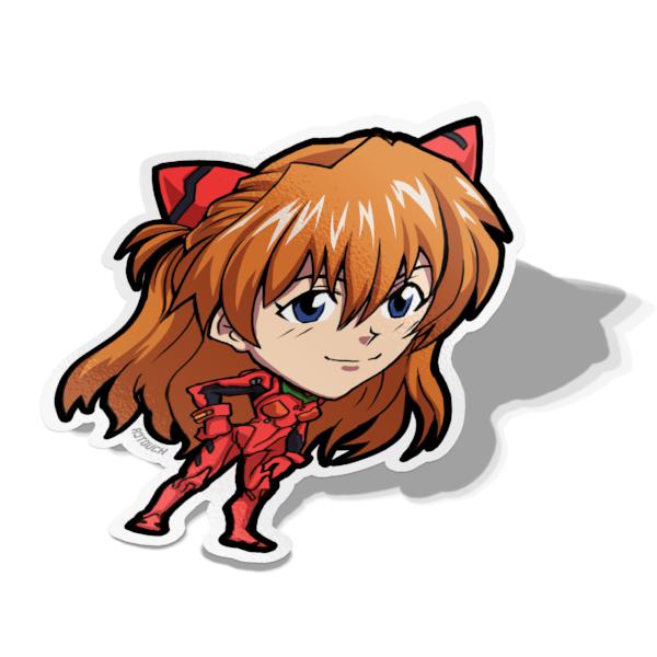 Asuka, Vinyl Sticker, Evangelion, AJTouch