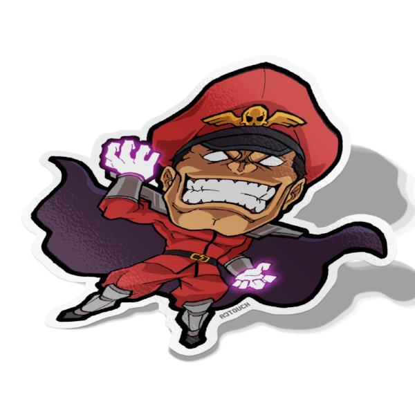 M. Bison, Vinyl Sticker, Street Fighter, AJTouch