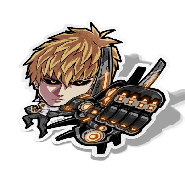 Genos, Vinyl Sticker, One-Punch Man, AJTouch