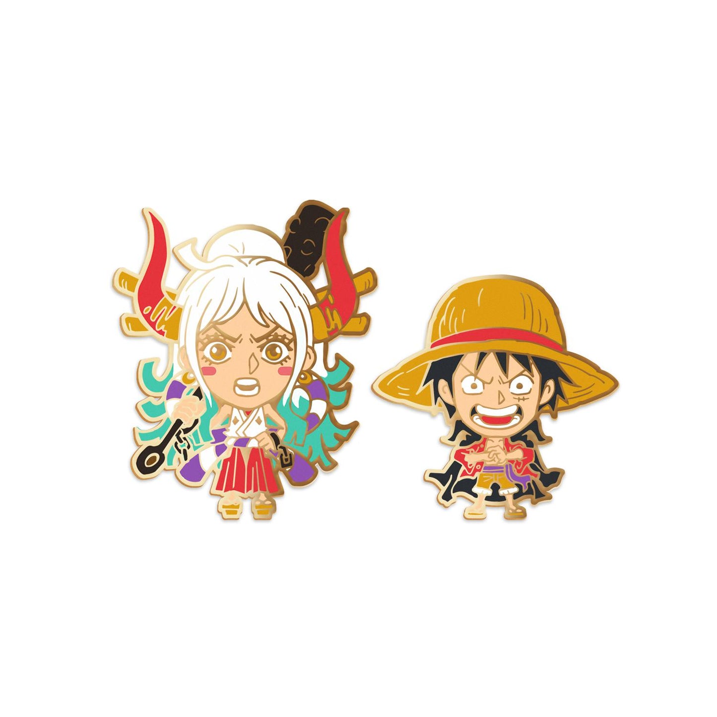 Onigashima Pin Set, Enamel Pin, One Piece, AJTouch