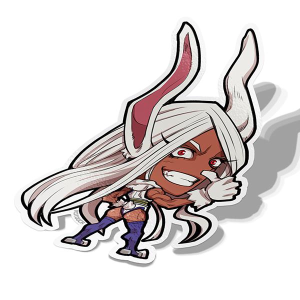 Mirko, Vinyl Sticker, Hero Academia, AJTouch
