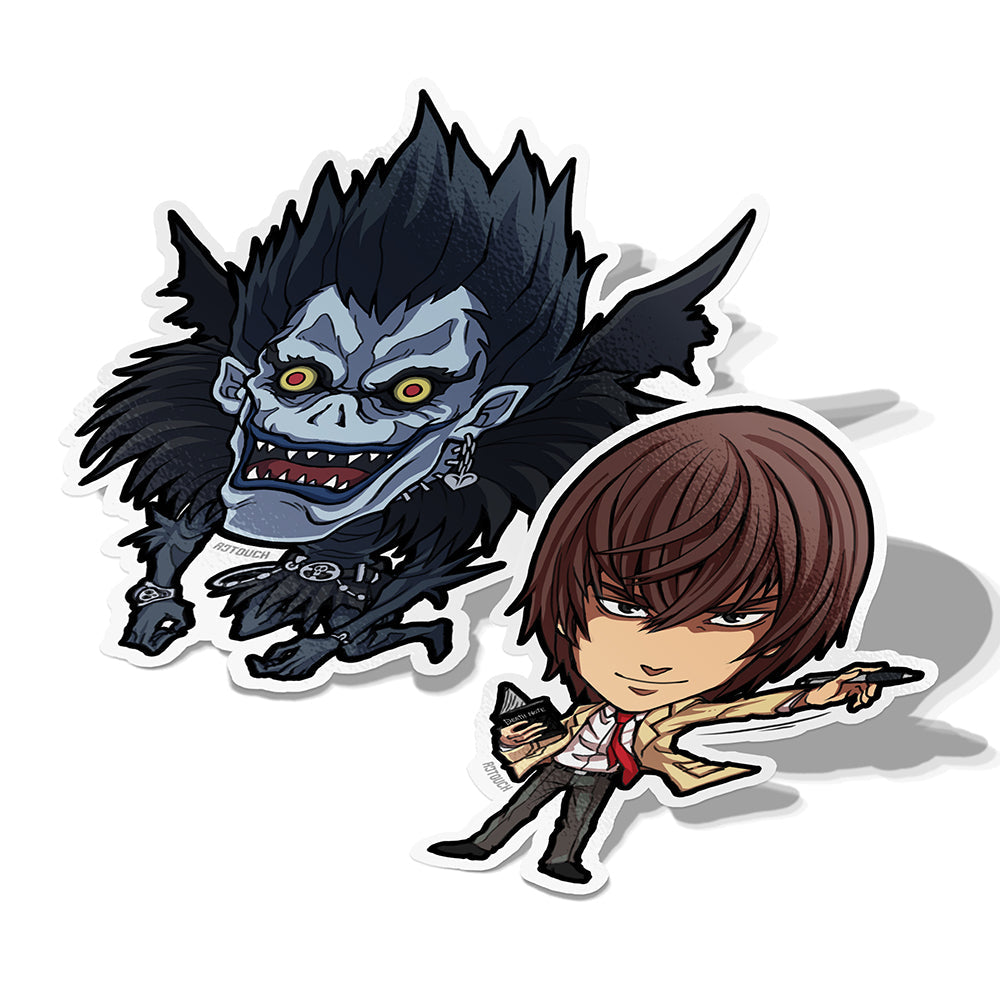 Death Note  Light and Ryuk anime vinyl sticker