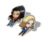 Android 17, Android 18, Vinyl Sticker, Dragonball, AJTouch