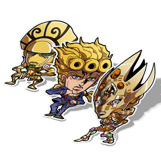 Giorno X Gold Experience X Requiem, Vinyl Sticker, JoJo's Bizarre Adventure, AJTouch