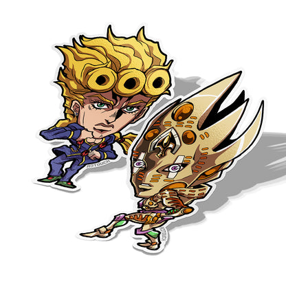 Giorno X Gold Experience X Requiem, Vinyl Sticker, JoJo's Bizarre Adventure, AJTouch