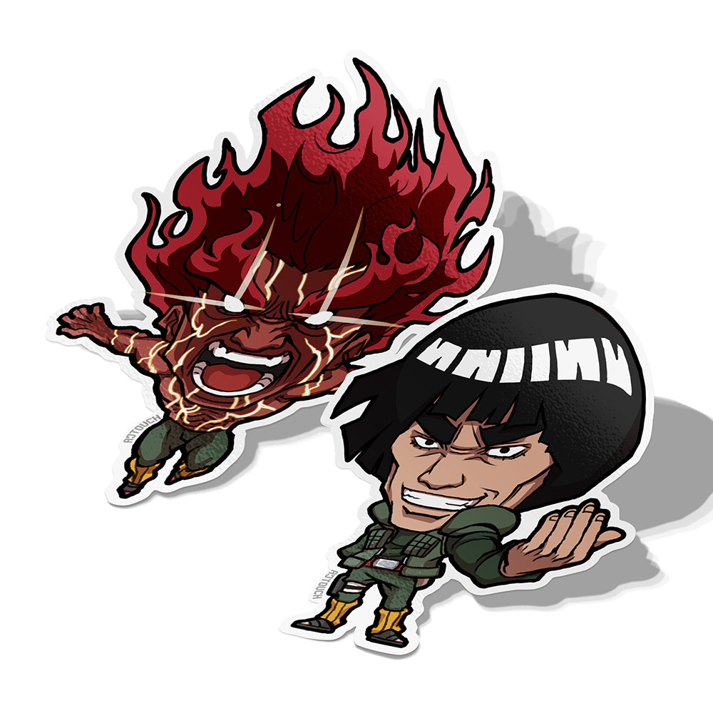 Guy Ver.1 and 2, Vinyl Sticker, Naruto, AJTouch