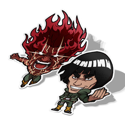 Guy Ver.1 and 2, Vinyl Sticker, Naruto, AJTouch