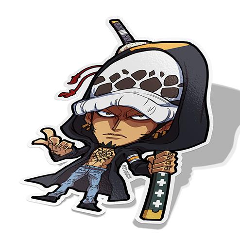 Law, Vinyl Sticker, One Piece, AJTouch