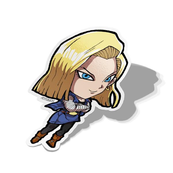 Dragon Ball Sticker – Android 17 – Acid Ink Designs
