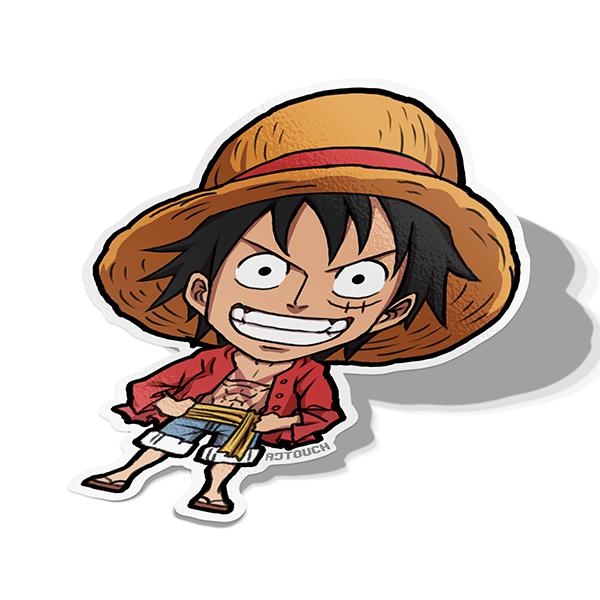 Luffy (Captain), Vinyl Sticker, One Piece, AJTouch