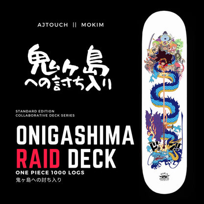 Onigashima Raid Deck, Skate Deck, One Piece, AJTouch