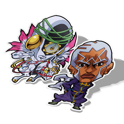 Pucci + Made in Heaven, Vinyl Sticker, JoJo's Bizarre Adventure, AJTouch