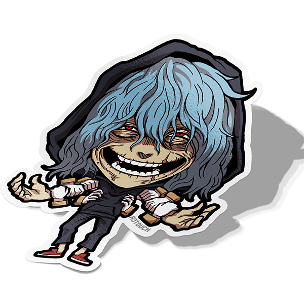 Shigaraki Ver.1 and 2, Vinyl Sticker, Hero Academia, AJTouch