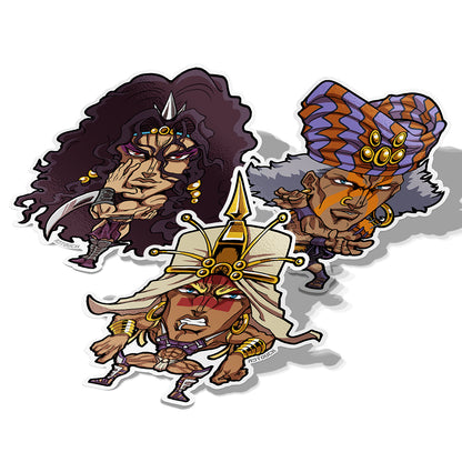 The Pillar Men, Vinyl Sticker, JoJo's Bizarre Adventure, AJTouch