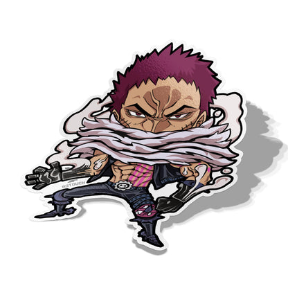 Luffy(Snakeman) X Katakuri, Vinyl Sticker, One Piece, AJTouch